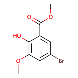 2-羟基-3-甲氧基-5-溴苯甲酸甲酯