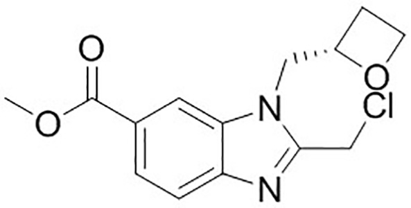 (S)-2-(氯甲基)-1-(2-氧杂环丁基甲基)-1H-苯并[D]咪唑-6-甲酸甲酯