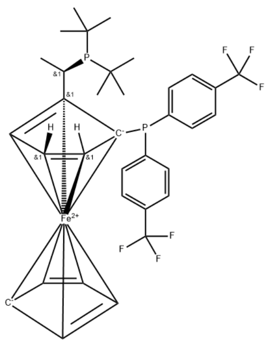 (R)-1-[(SP)-2-双[(4-三氟甲基苯)膦]二茂铁]乙基二叔丁基膦