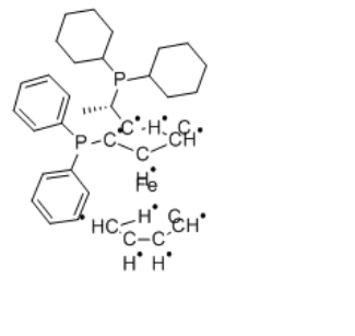 (S)-(+)-1-[(R)-2-(二苯基膦)二茂铁]乙基二环已基膦