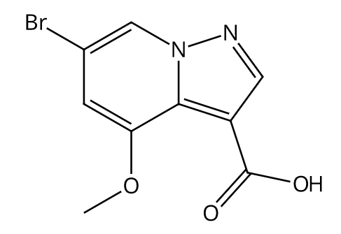 6-溴-4-甲氧基吡唑并[1,5-A]吡啶-3-甲酸