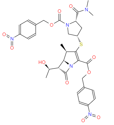 (4R,5S,6S)-3-[[(3S,5S)-5-[(二甲基氨基)甲酰基-1-[[(4-硝基苄基)氧]羰基]-3-吡咯烷基]硫]-6-[(1R)-1-羟乙基]-4-甲基-7-氧代-1-氮杂双环[3.2.0]庚-2-烯-2-羧酸 4-硝基苄基酯