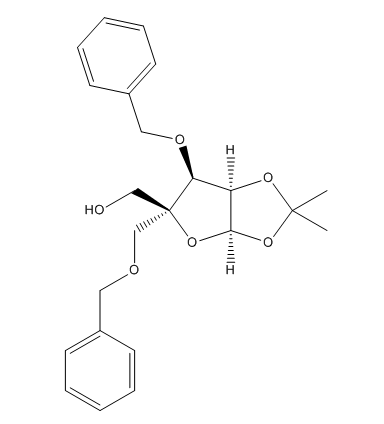 3-O-苄基-1,2-O-亚异丙基-4-C-(苯甲氧基)甲基-β-L-呋喃来苏糖苷