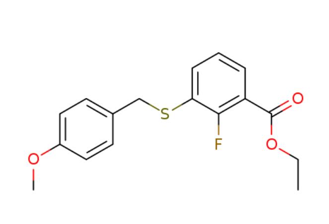 2-氟-3-((对甲氧基苄基)硫基)苯甲酸乙酯