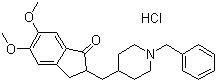 CAS 登录号：120011-70-3, 盐酸多奈哌齐, 2,3-二氢-5,6-二甲氧基-2-{[(1-苯甲基)-4-哌啶基]甲基}-1H-茚-1-酮盐酸盐