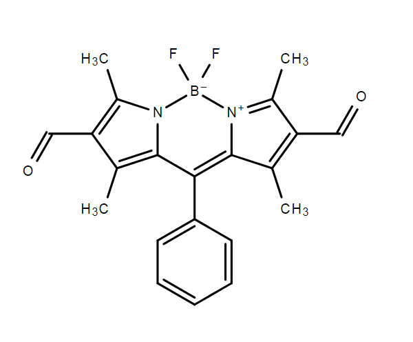 5,5-二氟-1,3,7,9-四甲基-10-苯基-5H-4l4,5l4-二吡咯并[1,2-c:2',1'-f][1,3,2]二氮杂环己硼烷 -2,8-二甲醛