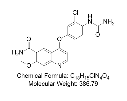 4-（3-氯-4-脲基苯氧基）-7-甲氧基喹啉-6-甲酰胺