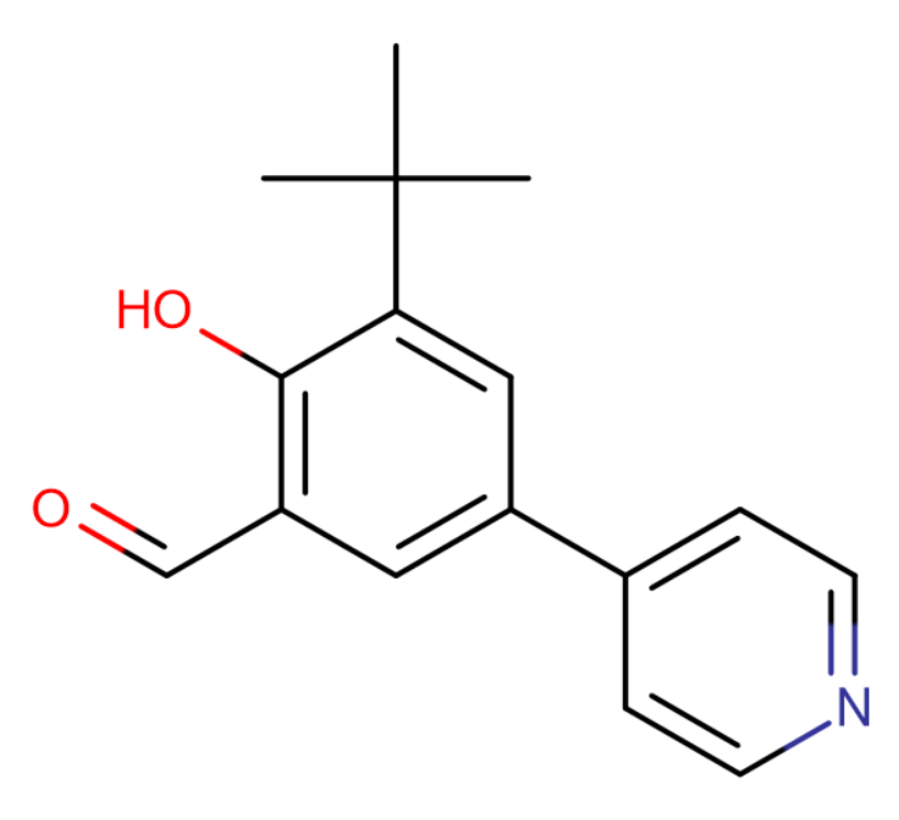 3-(叔丁基)-2-羟基-5-(吡啶-4-基)苯甲醛