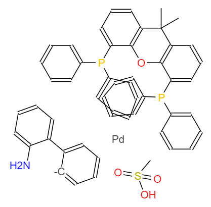 甲烷磺酸[9,9-二甲基-4,5-双(二苯基膦)呫吨] [2'-氨基-1,1'-联苯]钯（II）二氯甲烷加合物