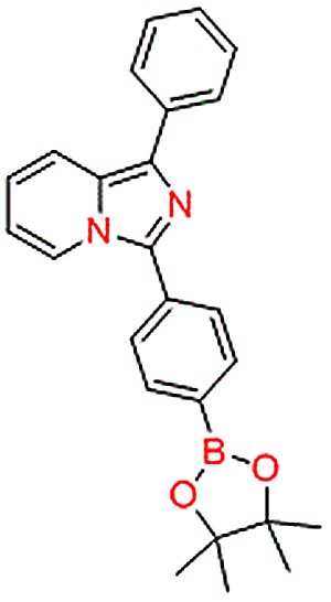 1-苯基-3-（4-（4,4,5,5-四甲基-1,3,2-二氧杂环戊硼烷-2-基）苯基）咪唑并[1,5-a]吡啶