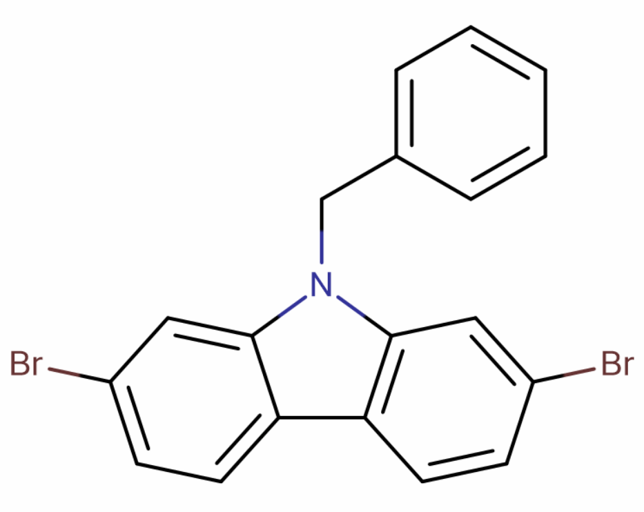 9-苄基-2,7-二溴-9H-咔唑