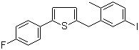 CAS 登录号：898566-17-1, 2-(4-氟苯基)-5-[(5-碘-2-甲基苯基)甲基]噻吩