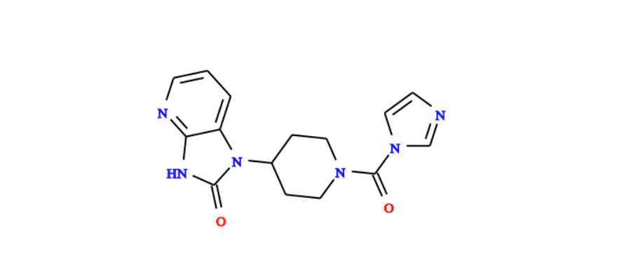 1,3-二氢-1-[1-(1H-咪唑-1-基羰基)-4-哌啶基]-2H-咪唑并[4,5-b]吡啶-2-酮