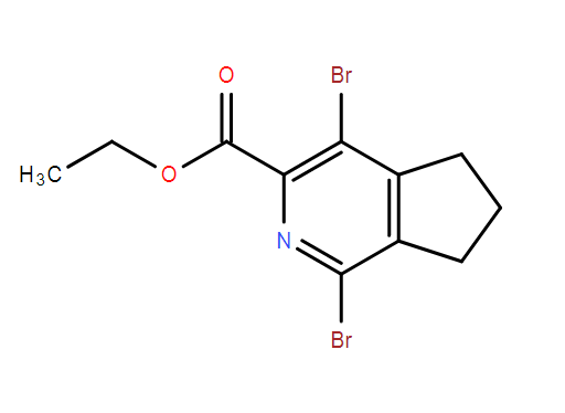 1,4-二溴-6,7-二氢-5H-环戊[C]吡啶-3-羧酸乙酯