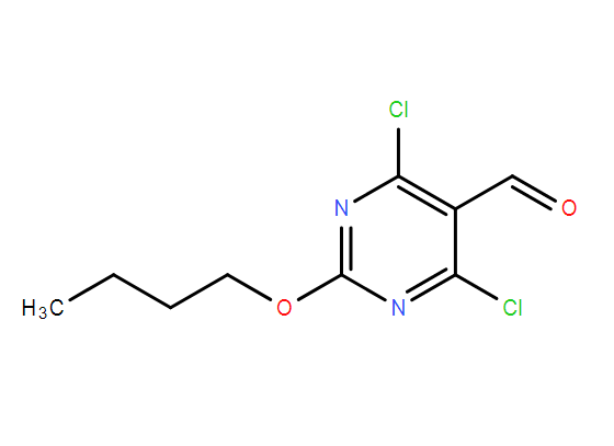 5-Pyrimidinecarboxaldehyde, 2-butoxy-4,6-dichloro-