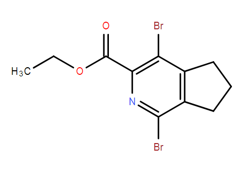 1,4-二溴-6,7-二氢-5H-环戊[C]吡啶-3-羧酸乙酯