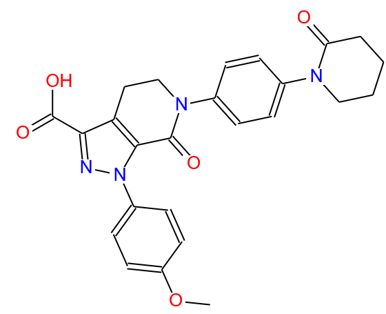 1-(4-甲氧基苯基)-7-氧代-6-[4-(2-氧代哌啶-1-基)苯基]-4,5,6,7-四氢-1H-吡唑并[3,4-c]吡啶-3-羧酸