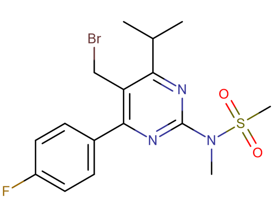 5-(溴甲基)-4-(4-氟苯基)-6-异丙基-2-[甲基(甲磺酰)氨基]嘧啶