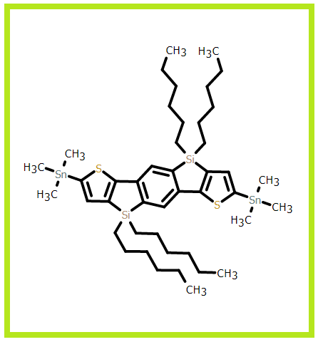 2,7-双三甲基锡-苯并[1,2-b:4,5-b]双(4,4'-二辛基-4H-二噻吩并噻咯)-双三甲基锡