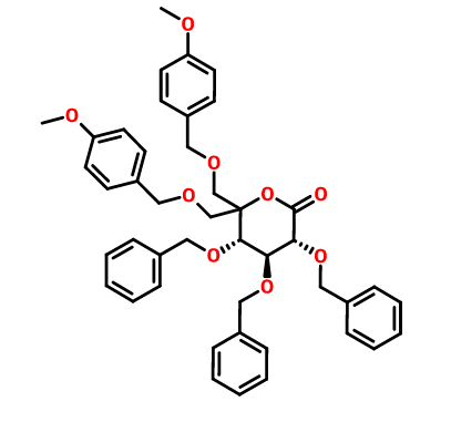 (3R,4S,5S)-3,4,5-tris-benzyloxy-6,6-bis-(4-methoxybenzyloxymethyl)tetrahydropyran-2-one