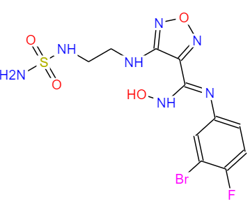 4-[[2-[(氨基磺酰基)氨基]乙基]氨基]-N'-(3-溴-4-氟苯基)-N-羟基-1,2,5-恶二唑-3-甲脒
