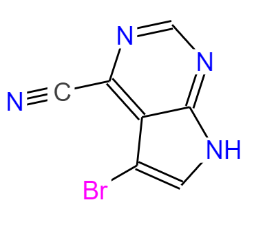 5-溴-7H-吡咯并[2,3-D]嘧啶-4-甲腈