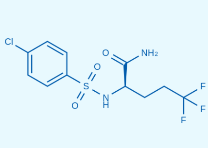 N2-[(4-Chlorophenyl)sulfonyl]-5,5,5-trifluoro-D-norvalinamide