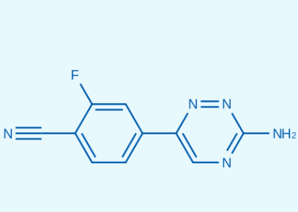 4-(3-氨基-1,2,4-三嗪-6-基)-2-氟苯甲腈