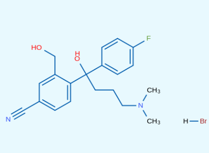 4-[4-(Dimethylamino)-1-(4-fluorophenyl)-1-hydroxybutyl]-3-(hydroxymethyl)benzonitrile hydrobromide