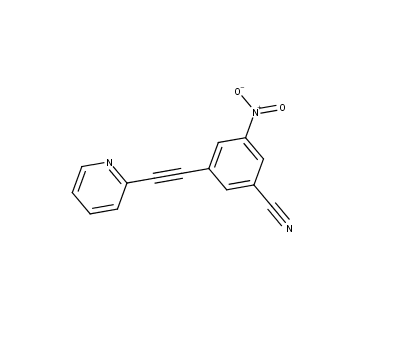 3-(2-(pyridin-2-yl)ethynyl)-5-nitrobenzonitrile