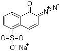 CAS # 2657-00-3, Sodium 2-diazo-1-naphthol-5-sulfonate, 2-Diazo-1-naphthol-5-sulfonic acid sodium salt, 6-Diazo-5-hydroxy-1-naphthalenesulfonic acid sodium salt, 6-Diazo-5,6-dihydro-5-oxonaphthalene-1-sulfonic acid sodium salt