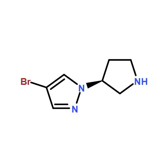 (S)-4-bromo-1-(pyrrolidin-3-yl)-1H-pyrazole