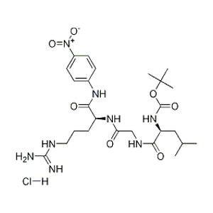 N-叔丁氧羰酰-L-白氨酸酰甘氨酰-L-精氨酸对硝基苯酰胺盐酸盐