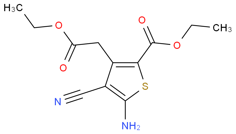5-氨基-4-氰基-3-(2-乙氧基-2-氧代乙基)-2-噻吩甲酸乙酯