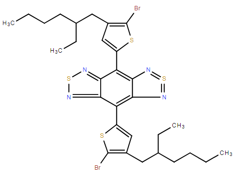 4,8-二(5-溴-4-(2-乙基己基)噻吩-2-基)苯并[1,2-C;4,5-C']双([1,2,5]噻二唑)