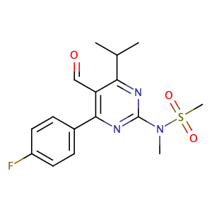 4-(4-氟苯基)-6-异丙基-2-[(N-甲基-N-甲磺酰)氨基]嘧啶-5-甲醛