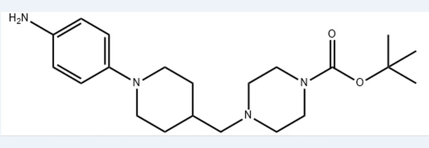 1-Piperazinecarboxylic acid, 4-[[1-(4-aminophenyl)-4-piperidinyl]methyl]-, 1,1-dimethylethyl ester