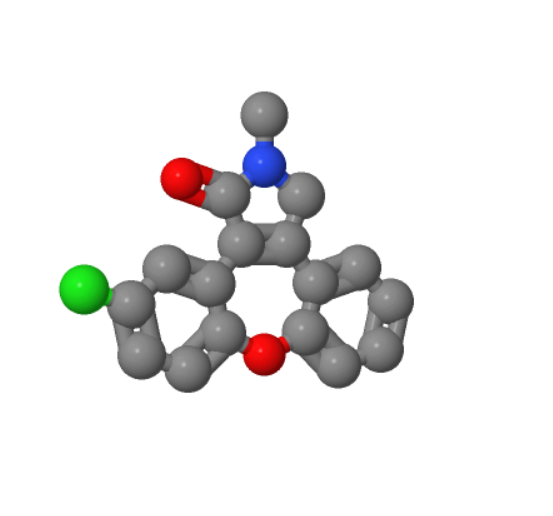 11-氯-2,3-二氢-2-甲基-1H-二苯并[2,3:6,7]氧杂卓并[4,5-C]吡咯-1-酮