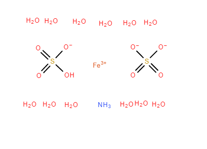十二水合硫酸铁铵；7783-83-7