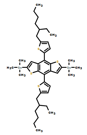 2,6-二(三甲基锡)-4,8-二(5-(2-乙基己基)噻吩基-2-)-苯并二噻吩