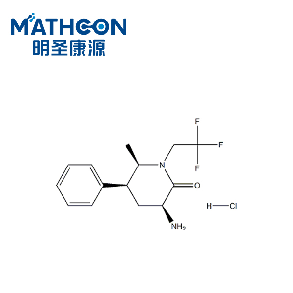 (3S,5S,6R)-3-amino-6-methyl-5-phenyl-1-(2,2,2-trifluoroethyl)piperidin-2-one hydrochloride