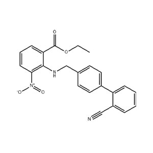 2-[[(2'-氰基联苯-4-基)甲基]氨基]-3-硝基苯甲酸乙酯