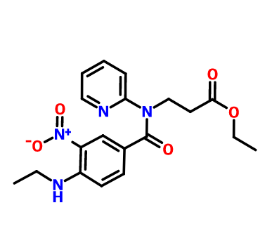 3-(4-(甲基氨基)-3-硝基-N-(吡啶-2-基)苯甲酰氨基)丙酸乙酯