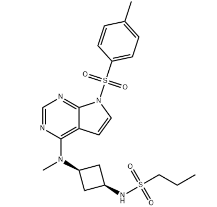 1-Propanesulfonamide, N-[cis-3-[methyl[7-[(4-methylphenyl)sulfonyl]-7H-pyrrolo[2,3-d]pyrimidin-4-yl]amino]cyclobutyl]-