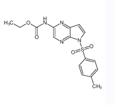 N-[5-[(4-甲基苯基)磺酰基]-5H-吡咯并[2,3-b]吡嗪-2-基]氨基甲酸乙酯
