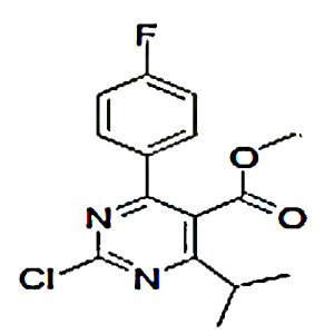 Methyl2-chloro-4-(4-fluorophenyl)-6-is opropylpyrimidine-5-carboxylate