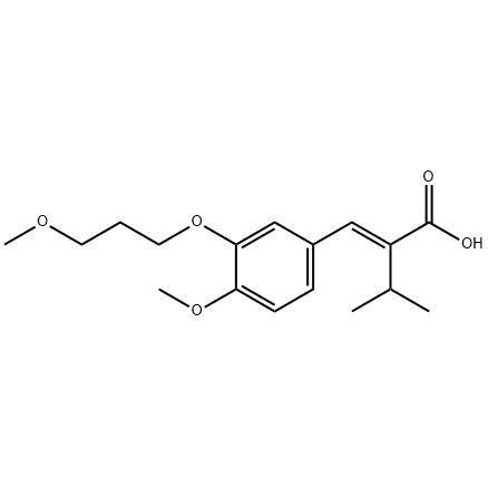 2-异丙基-3-[4-甲氧基-3-(3-甲氧基丙氧基)苯基]丙烯酸