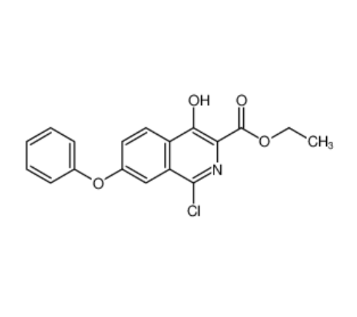 1-氯-4-羟基-7-苯氧基异喹啉-3-羧酸乙酯