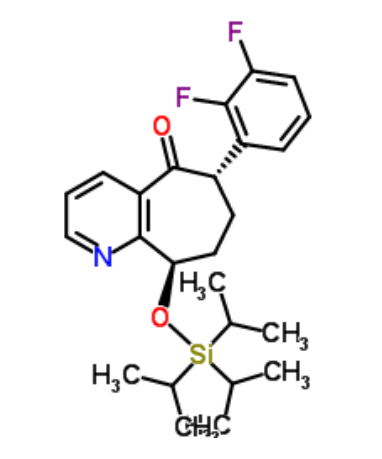 (6S,9R)-6-(2,3-二氟苯基)-6,7,8,9-四氢-9-[[三异丙基硅烷基]氧基]-5H-环庚三烯并[B]吡啶-5-酮
