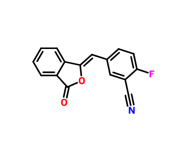 2-氟-5-[(3-氧代-1(3H)-异苯并呋喃亚基)甲基]苯腈